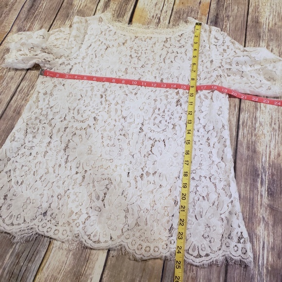 Anthropologie Vanessa Virginia Elysian Lace Top - Picture 7 of 8